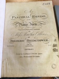 Pastoral Rondo title page